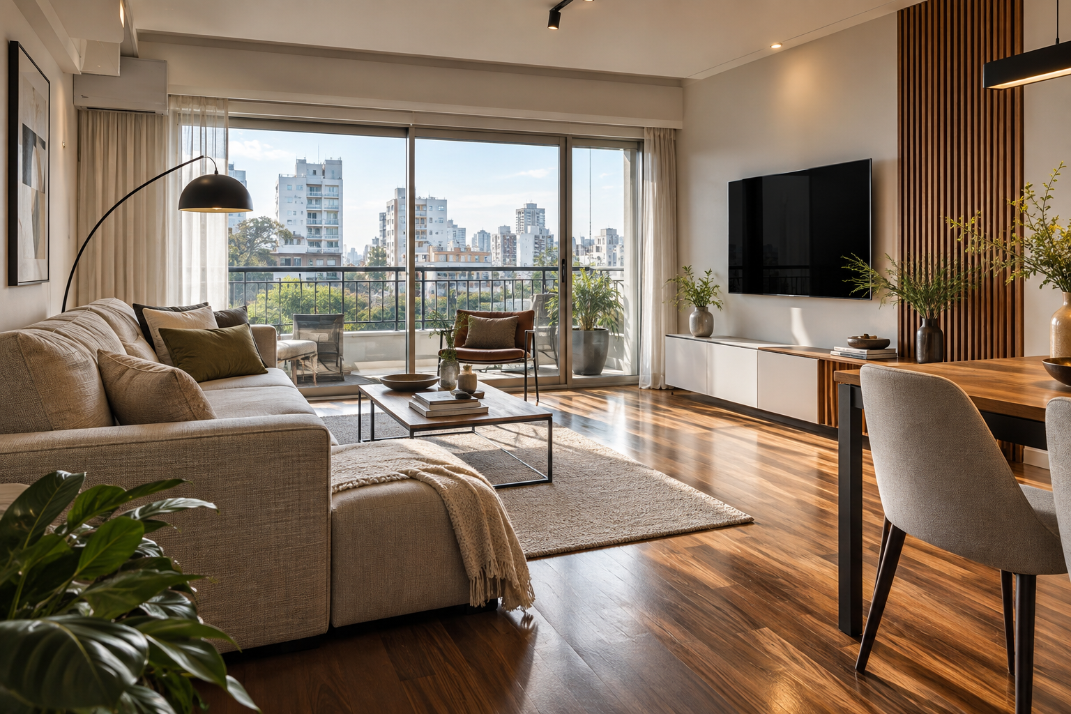 Interior remodelado con terminaciones contemporáneas