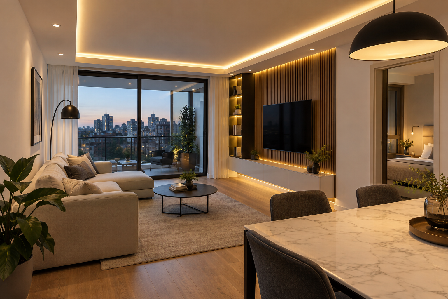 Interior remodelado con terminaciones contemporáneas