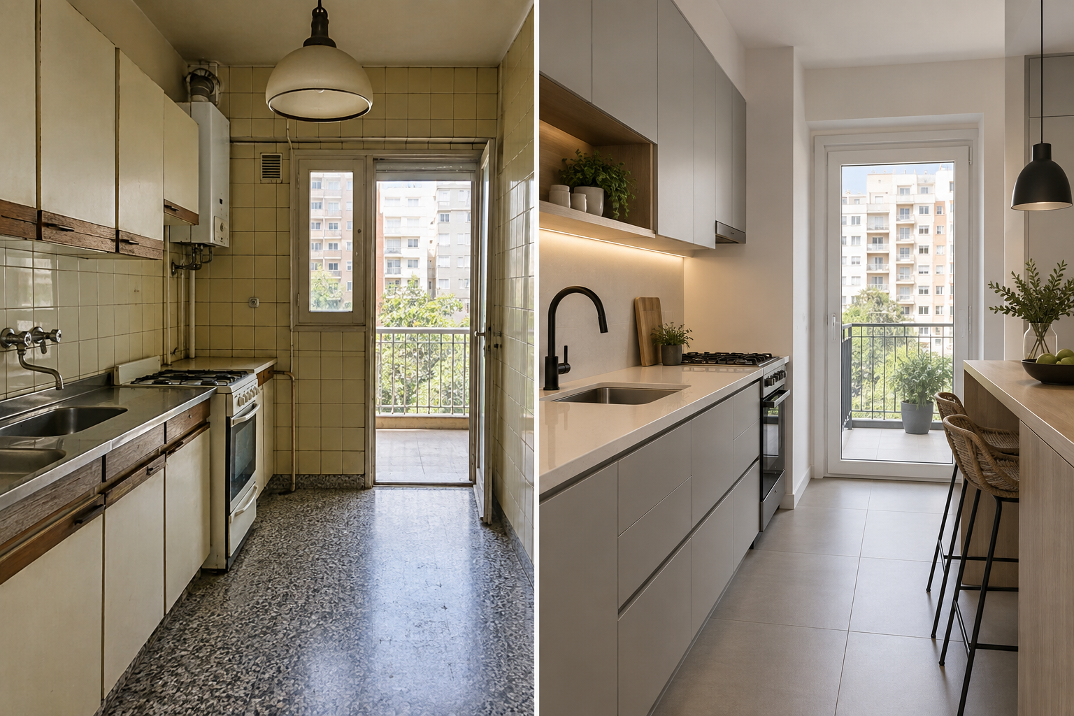 Interior remodelado con terminaciones contemporáneas