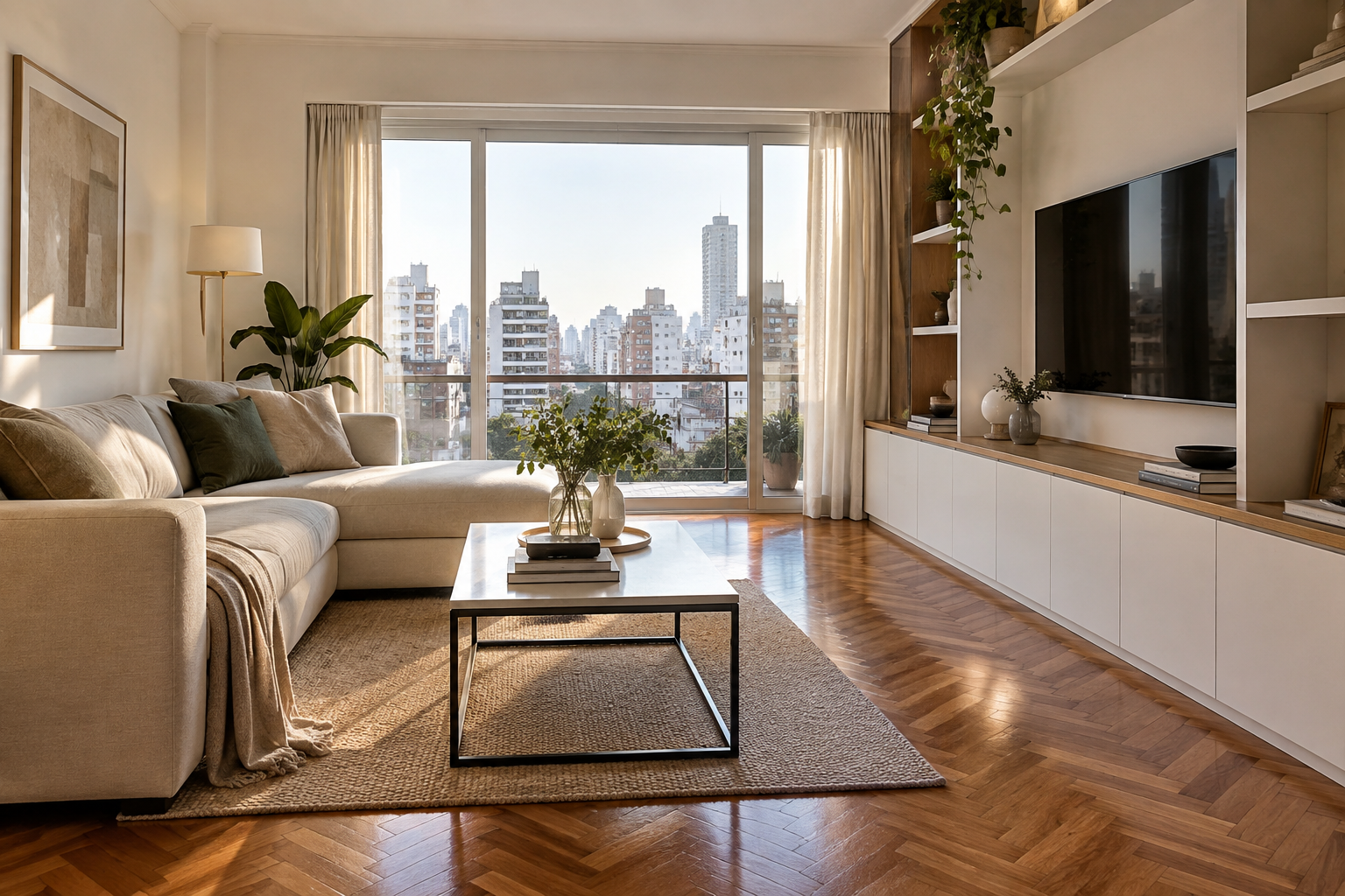 Interior remodelado con terminaciones contemporáneas